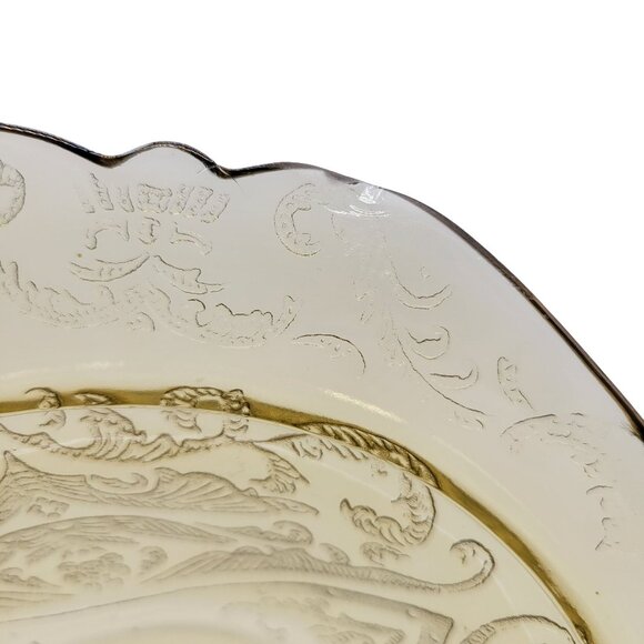 1930's Depression Glass Federal Madrid Amber Serving Bowl - Picture 11 of 11